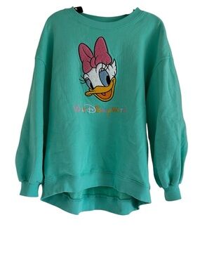 Disney Daisy Duck Embroidered Size XS Long Sleeve Multicolored Sweatshirt